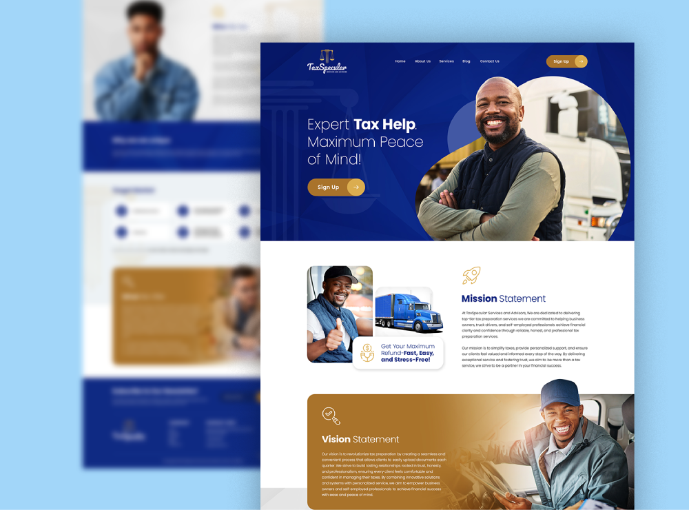 Tax Specular Website