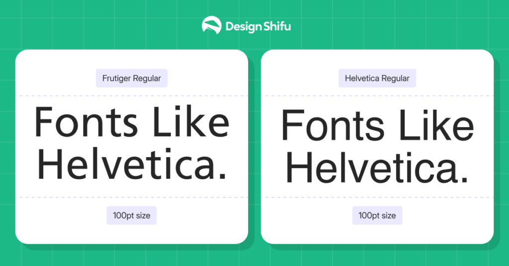 Frutiger-Fonts Like Helvetica